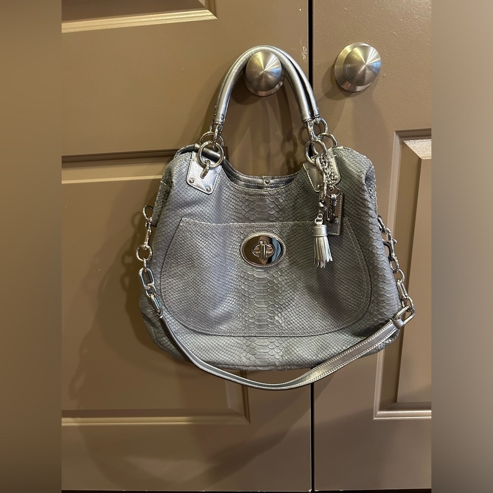 Coach Legacy Embossed Leather Satchel